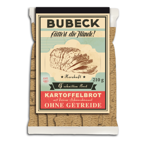 BUBECK G’schnitten Brot – Bezglutenowe Ciastka dla Psów 250g