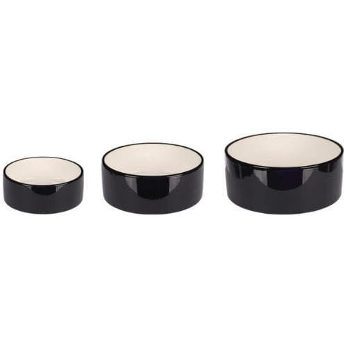 Flamingo Miska Rocky – Czarna Ceramiczna Miska dla Psa