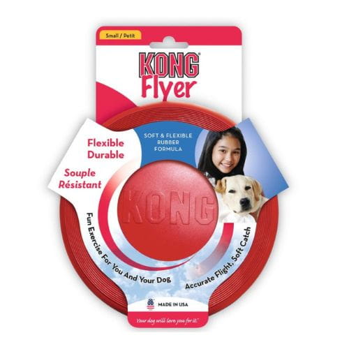 KONG Flyer L – Elastyczny Frisbee z Kauczuku dla Psa
