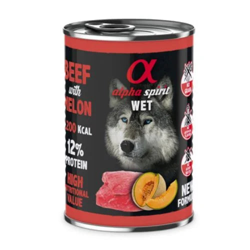 Alpha Spirit Beef with Melon 400g – Naturalna Karma Dla Psów