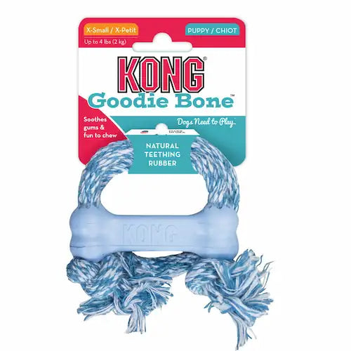 KONG Puppy Goodie Bone 8 cm – Zabawka dla Szczeniąt na Ząbkowanie