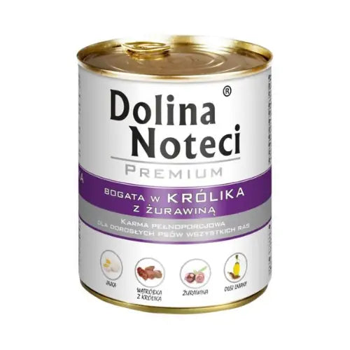 Dolina Noteci Premium 800g – Karma z Królikiem i Żurawiną