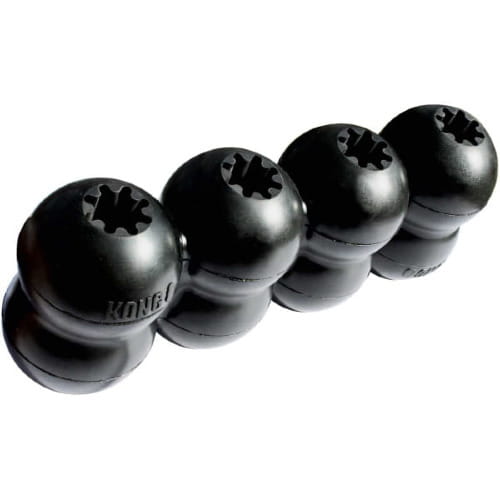 KONG Goodie Ribbon M – Wytrzymały Gryzak z Otworami na Smakołyki