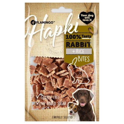 Flamingo Hapki z Królikiem i Ryżem – Bezzbożowe Przysmaki 85 g