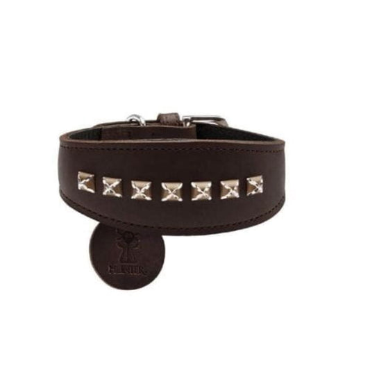 Hunter Larvik Style – Skórzana Czarna Obroża dla Smukłych Psów