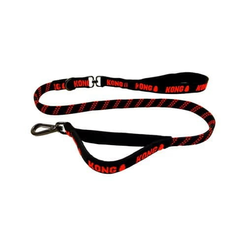 KONG Zero Shock Leash 1,02 m – Czarna Smycz z Amortyzacją
