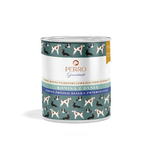 Perro Gourmet – Konina z Dynią 800g – Monobiałkowa Karma Premium