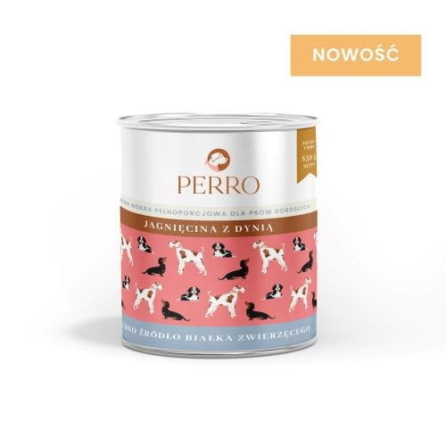 Perro Jagnięcina z Dynią 800g – Monobiałkowa Karma dla Wrażliwych Psów