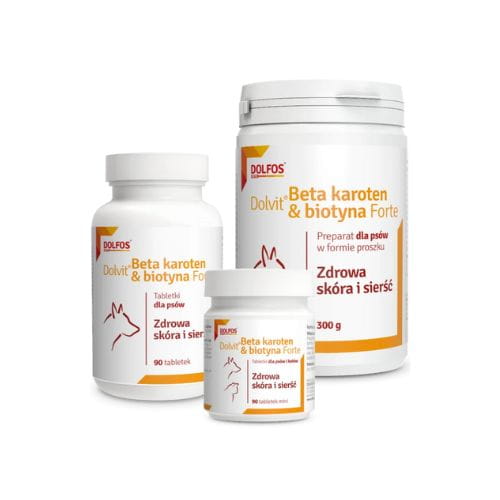 Dolfos Beta Karoten & Biotyna 48g – Zdrowa Sierść i Skóra Twojego Psa
