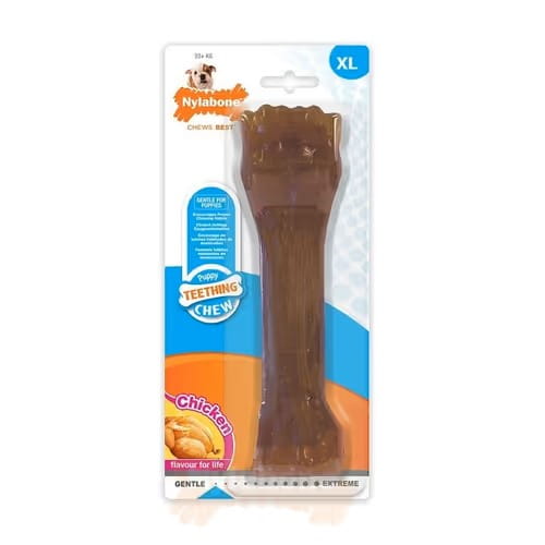 Nylabone Puppy Chicken Bone XL – Miękki Gryzak dla Szczeniąt Dużych Ras