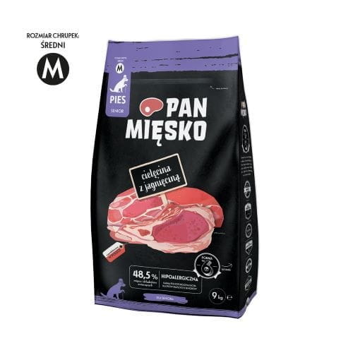 Pan Mięsko 9kg – Cielęcina & Jagnięcina dla Psich Seniorów