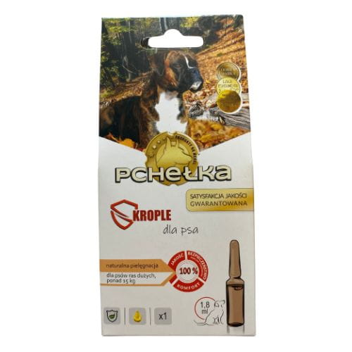 Pchełka Krople 1,8 ml – Naturalna Ochrona Dla Psów 15kg+