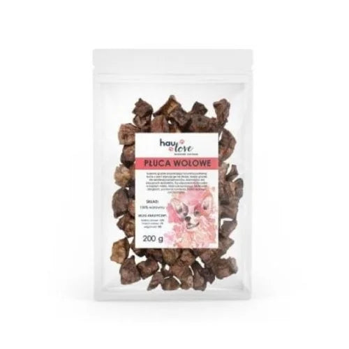 HauLove Gryzak z Płuc Wołowych – Naturalna Przekąska dla Psów