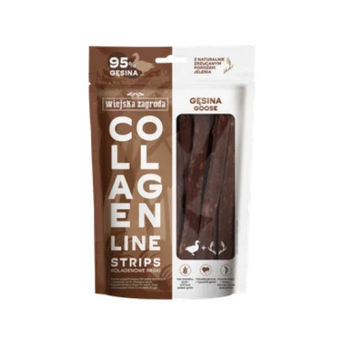 Wiejska Zagroda Kolagenowe Paski z Gęsiną 100g