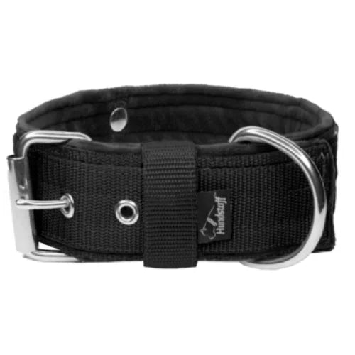 Hundstaff Grip – Obroża Czarna 75 (59–67 cm) z Rączką