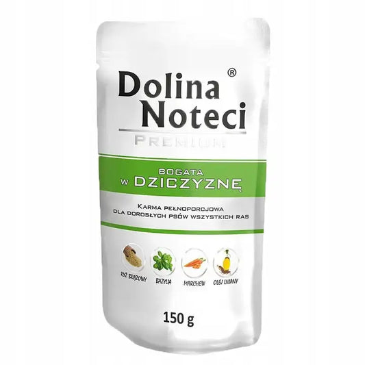 Dolina Noteci Premium 150g – Mokra Karma Bezzbożowa z Dziczyzną