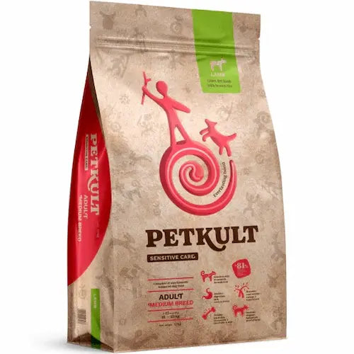 PETKULT Sensitive Care Adult Medium Dog – Jagnięcina z brązowym ryżem 3kg